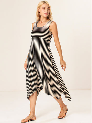 Stripe Midi Dress